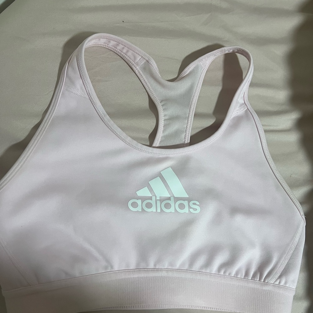 Adidas Light Pink Strawberry Milkshake Color Sports Bra